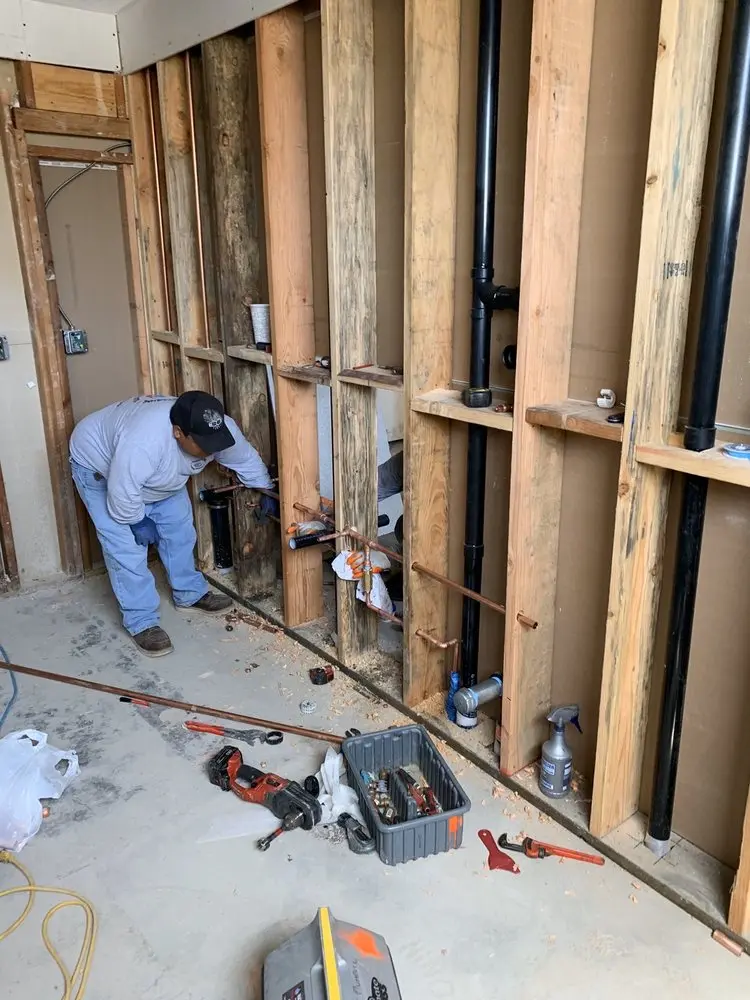 Commercial rough-in plumbing for Water Heater Replacement in Burns Crossroads